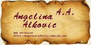 Angelina Alković vizit kartica